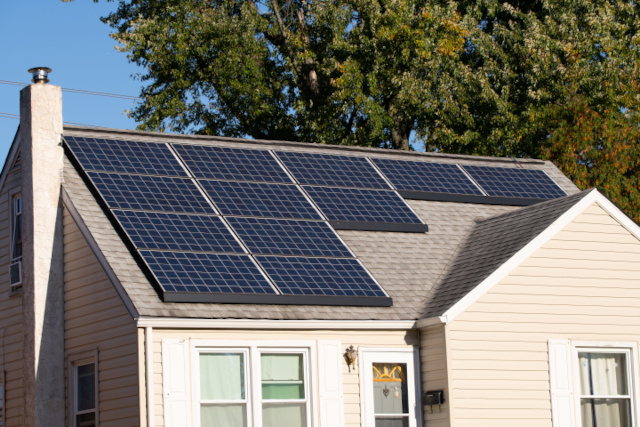 Solaranlage auf Hausdach